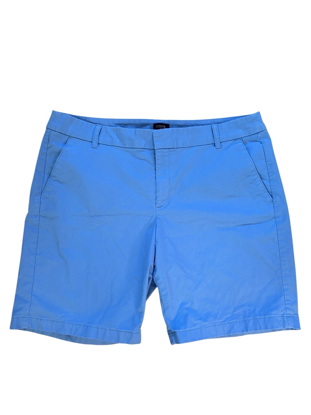 J Crew Factory Frankie 9" Inseam Chino Flat Front Periwinkle Blue Shorts Size 14
